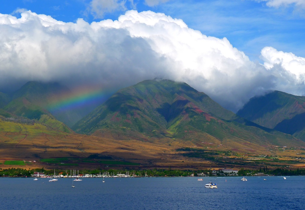 Vistas desde el MS Zaandam a su paso por Hawaii (Lahaina) donde la naturaleza nos regaló un precioso Arco Iris... CRUCEROS HAWAII HOLLAND AMERICA CRUCEROS PACIFICO CRUCEROS ISLAS PACIFICO CRUCERO HAWAI HOLLAND AMERICA ZAANDAM
